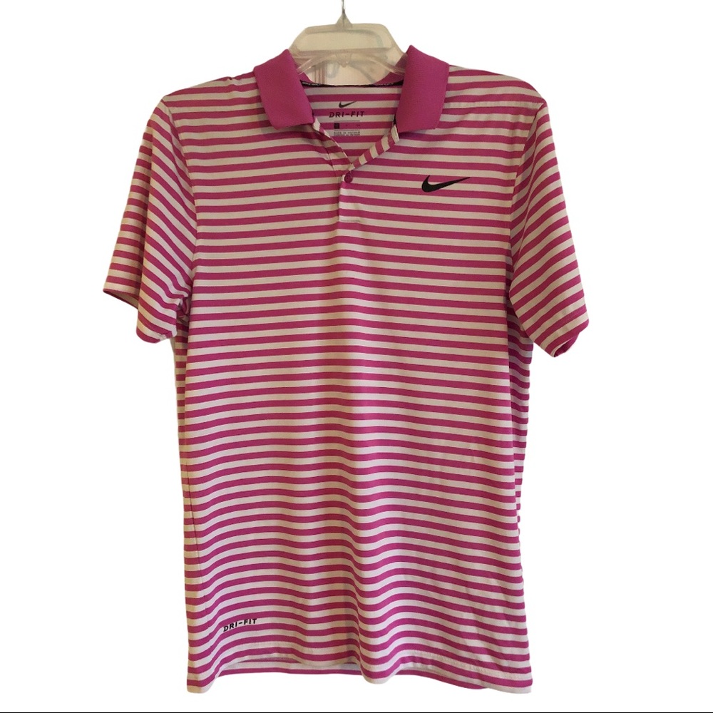 NIKE DRI FIT GOLF POLO SHIRT STRIPED‎ S